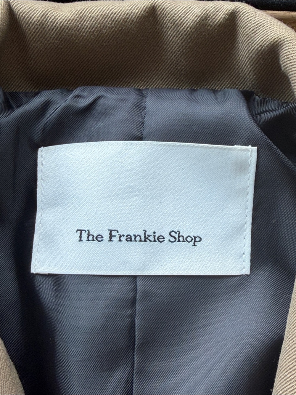 The Frankie Shop Oversized Women's Blazer Jacket in Taupe OS - Picture 3 of 3